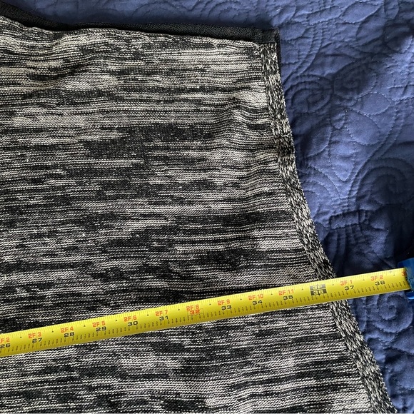 Eileen Fisher Woman Organic Linen Poncho Grey Black OSFM - Picture 11 of 11